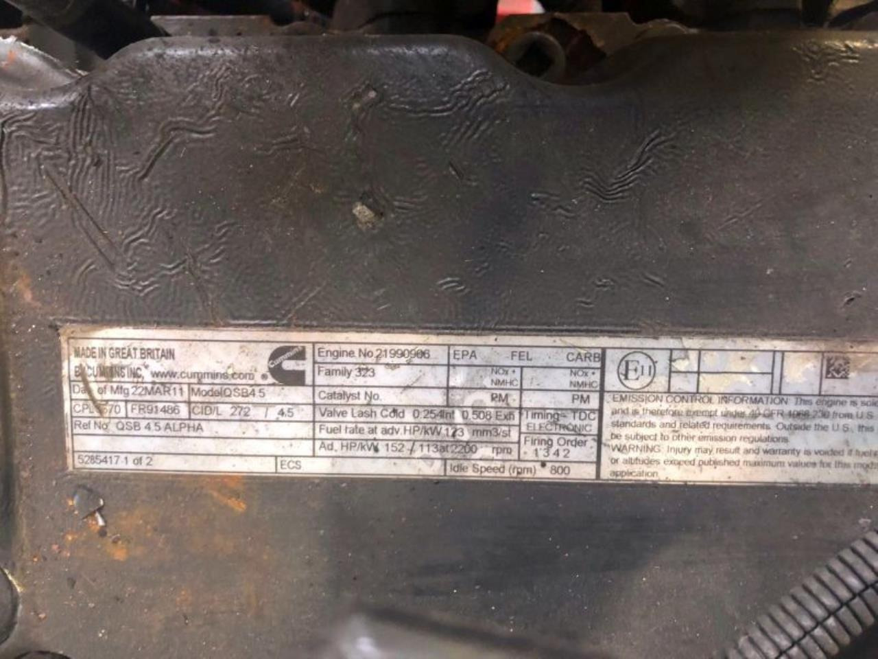 Cummins QSB4.5 152 - Двигател: снимка 3 Cummins QSB4.5 152 - Двигател: снимка 3