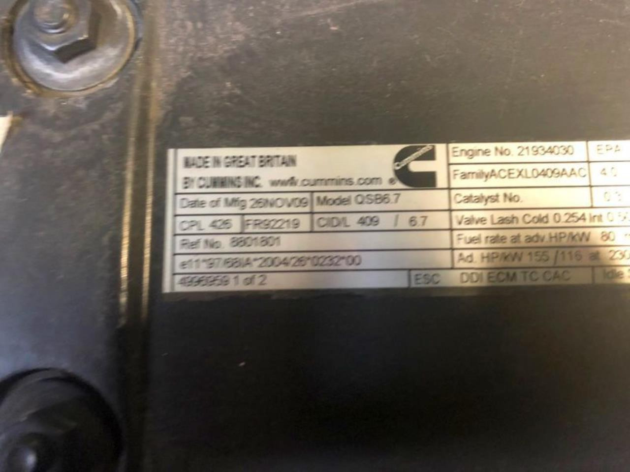 Cummins QSB6.7 155 - Двигател: снимка 2 Cummins QSB6.7 155 - Двигател: снимка 2