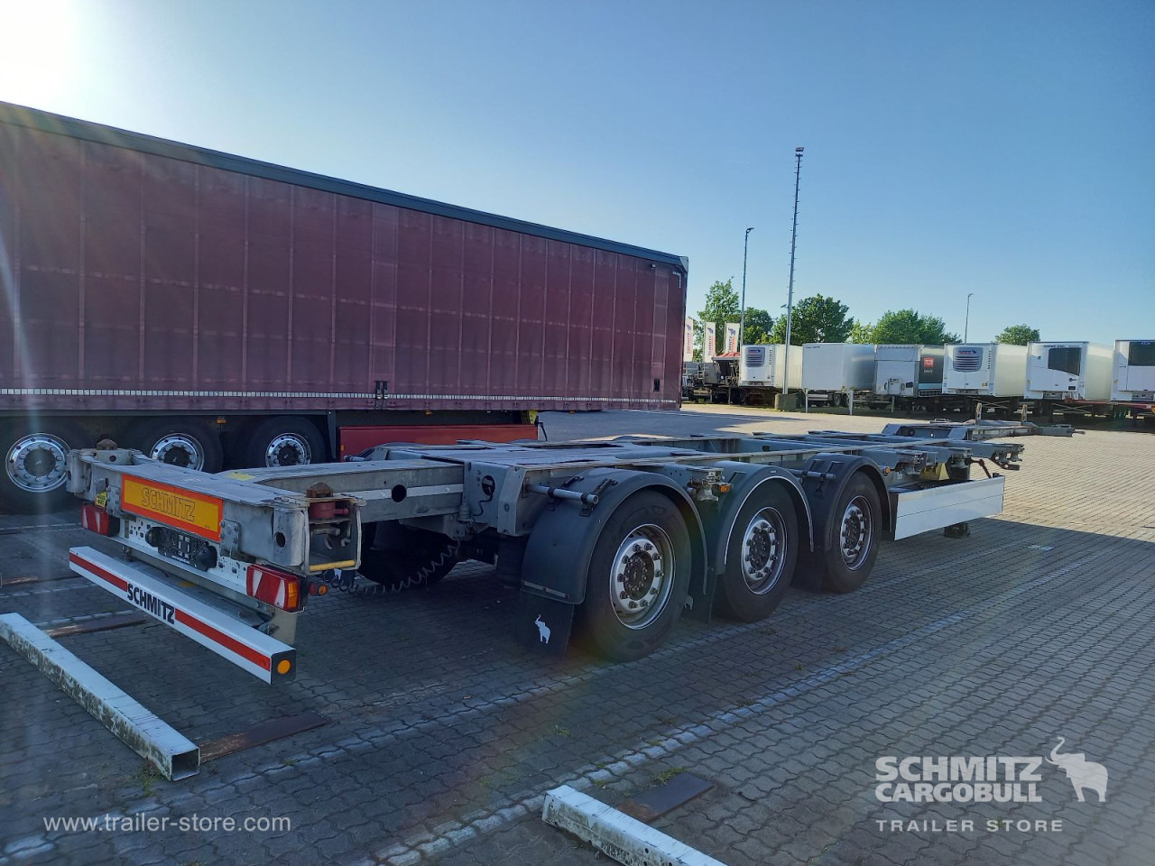 Контейнеровоз/ Сменна каросерия полуремарке SCHMITZ Auflieger Containerfahrgestell Standard: снимка 11