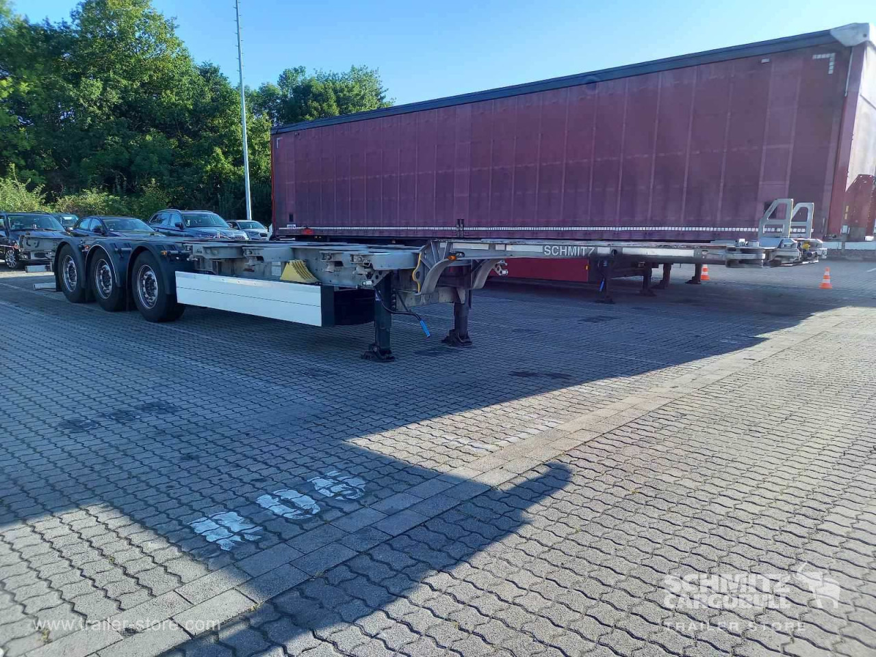 SCHMITZ Auflieger Containerfahrgestell Standard - Контейнеровоз/ Сменна каросерия полуремарке: снимка 1 SCHMITZ Auflieger Containerfahrgestell Standard - Контейнеровоз/ Сменна каросерия полуремарке: снимка 1