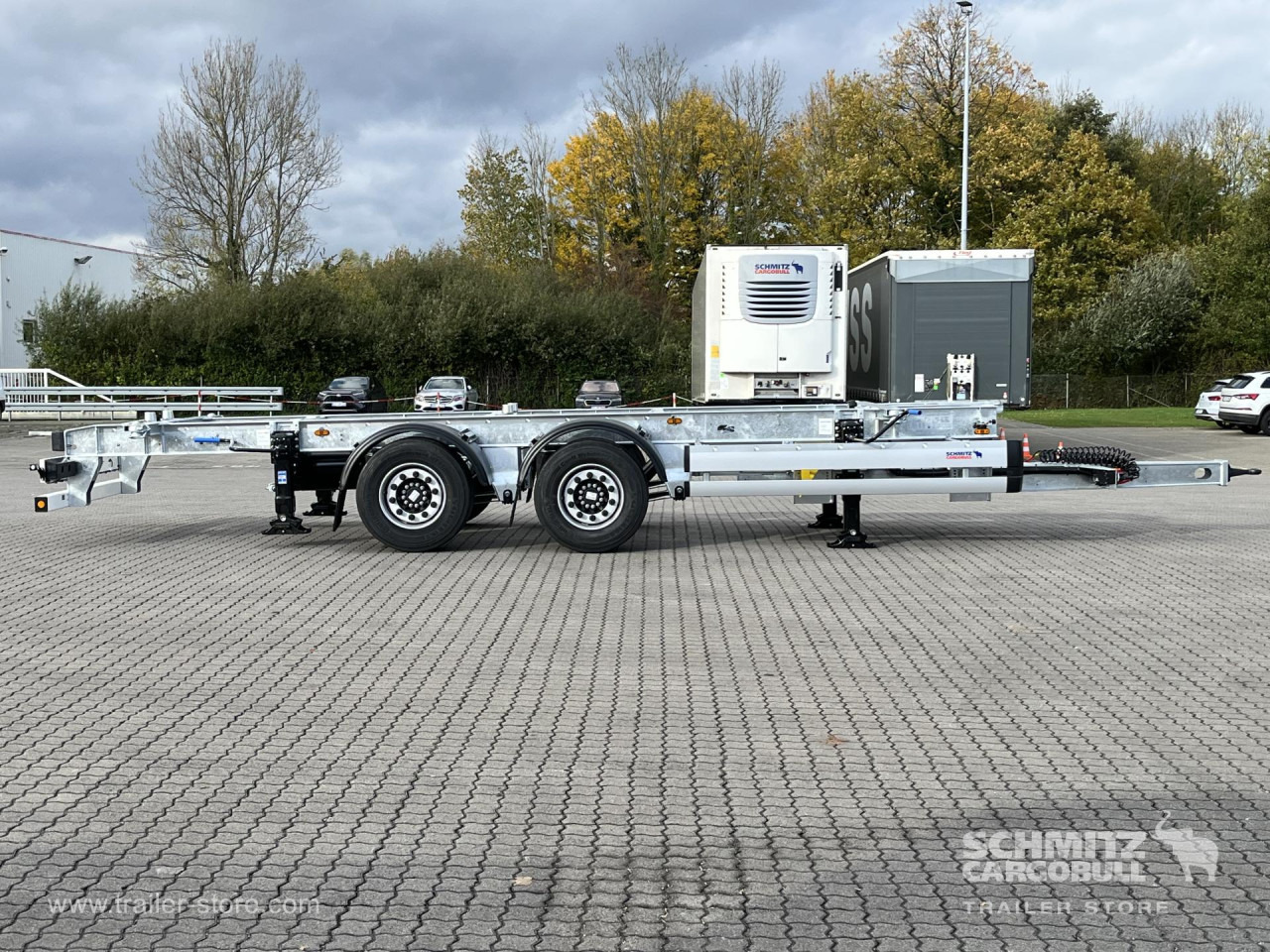 SCHMITZ Zentralachsanhänger Wechselfahrgestell - Контейнеровоз/ Сменна каросерия ремарке: снимка 2 SCHMITZ Zentralachsanhänger Wechselfahrgestell - Контейнеровоз/ Сменна каросерия ремарке: снимка 2