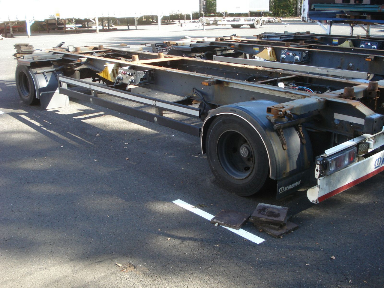 Krone AZ 18 A Drehschemel Zwillingsbereift! - Контейнеровоз/ Сменна каросерия ремарке: снимка 2 Krone AZ 18 A Drehschemel Zwillingsbereift! - Контейнеровоз/ Сменна каросерия ремарке: снимка 2