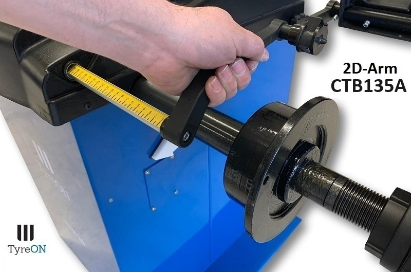 CTB135A wheel balancer - 5 ALU and 2 Steel programs - Auto input Distance + Diameter + Width - 230V - Оборудване за гаражи/ Работилници: снимка 4 CTB135A wheel balancer - 5 ALU and 2 Steel programs - Auto input Distance + Diameter + Width - 230V - Оборудване за гаражи/ Работилници: снимка 4