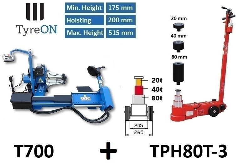 T700 + TPH80T-3 - Оборудване за гаражи/ Работилници: снимка 1 T700 + TPH80T-3 - Оборудване за гаражи/ Работилници: снимка 1