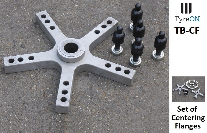 TB-CF 3 centring flanges for truck wheel balancing - Оборудване за гаражи/ Работилници: снимка 1 TB-CF 3 centring flanges for truck wheel balancing - Оборудване за гаражи/ Работилници: снимка 1