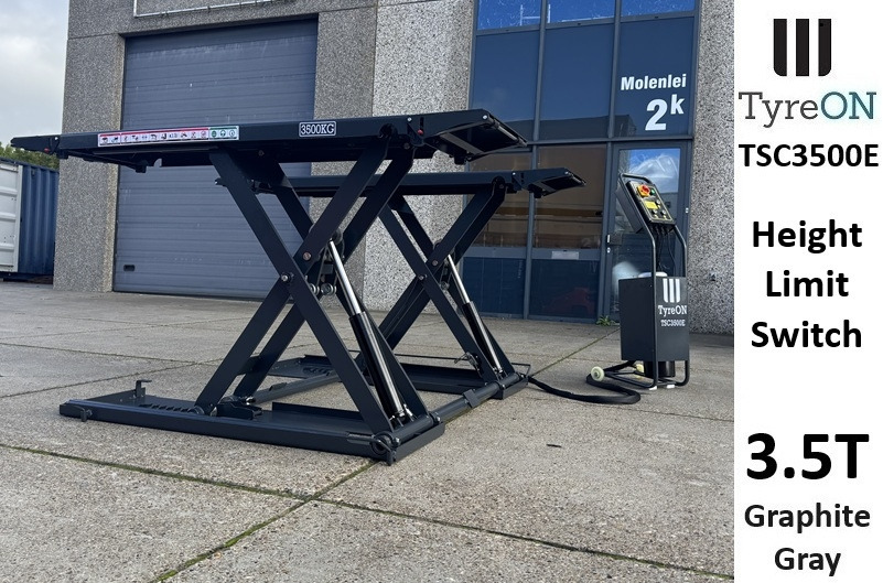 TSC3500E mobile midrise car scissor lift with electrical release - Capacity 3,5T - Lifting height 125 cm - 230V - Graphite gray - Оборудване за гаражи/ Работилници: снимка 1 TSC3500E mobile midrise car scissor lift with electrical release - Capacity 3,5T - Lifting height 125 cm - 230V - Graphite gray - Оборудване за гаражи/ Работилници: снимка 1