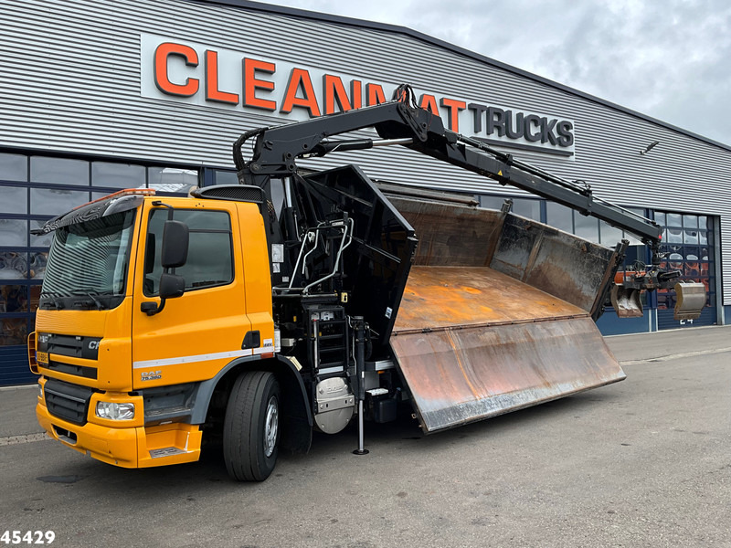 DAF FAN 75 CF 360 Hiab 12 Tonmeter laadkraan + Kipper 15m³ Just 177.993 km! - Самосвал камион, Камион с кран: снимка 2 DAF FAN 75 CF 360 Hiab 12 Tonmeter laadkraan + Kipper 15m³ Just 177.993 km! - Самосвал камион, Камион с кран: снимка 2