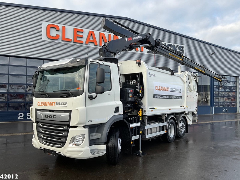 DAF FAN CF 340 Hiab 23 Tonmeter laadkraan - Боклукчийска кола: снимка 1 DAF FAN CF 340 Hiab 23 Tonmeter laadkraan - Боклукчийска кола: снимка 1