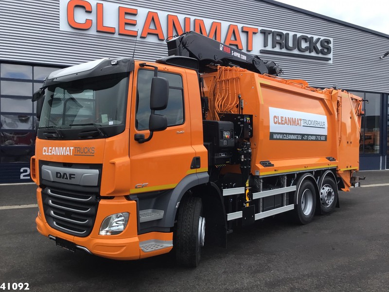 DAF FAN CF 340 Hiab 23 ton/meter laadkraan Welvaarts weighing system - Боклукчийска кола: снимка 1 DAF FAN CF 340 Hiab 23 ton/meter laadkraan Welvaarts weighing system - Боклукчийска кола: снимка 1