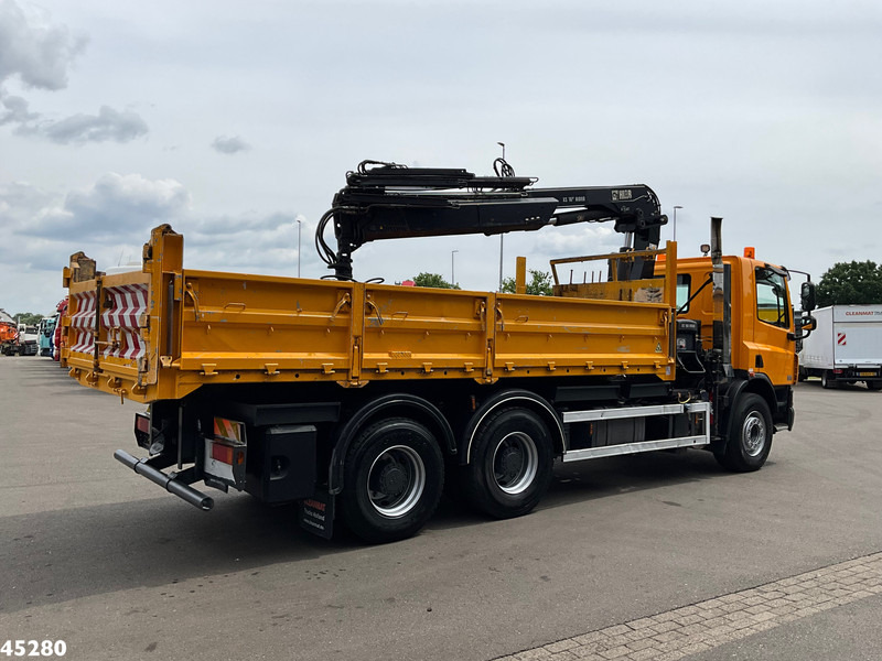 Самосвал камион, Камион с кран DAF FAT 75 CF 340 6x4 Manual Full steel Hiab 16 Tonmeter laadkraan: снимка 7