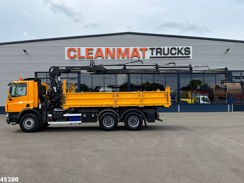DAF FAT 75 CF 340 6x4 Manual Full steel Hiab 16 Tonmeter laadkraan - Самосвал камион, Камион с кран: снимка 4 DAF FAT 75 CF 340 6x4 Manual Full steel Hiab 16 Tonmeter laadkraan - Самосвал камион, Камион с кран: снимка 4