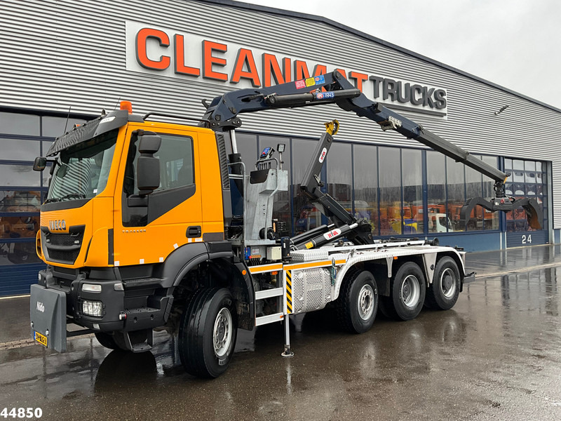 Iveco Trakker AD380T41W 8x6 Euro 6 HMF 19 Tonmeter Z-kraan - Мултилифт с кука камион, Камион с кран: снимка 1 Iveco Trakker AD380T41W 8x6 Euro 6 HMF 19 Tonmeter Z-kraan - Мултилифт с кука камион, Камион с кран: снимка 1