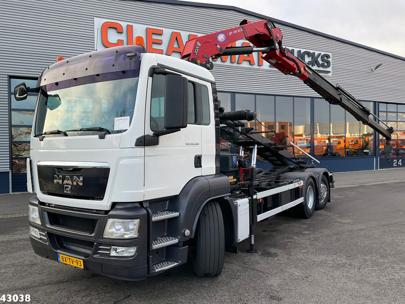 MAN TGS 26.320 HMF 20 Tonmeter laadkraan - Камион с кабелна система, Камион с кран: снимка 1 MAN TGS 26.320 HMF 20 Tonmeter laadkraan - Камион с кабелна система, Камион с кран: снимка 1