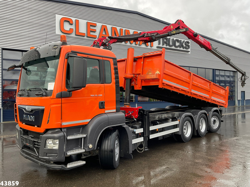 MAN TGS 35.400 8x4 Euro 6 Palfinger 17 Tonmeter Z-kraan - Самосвал камион, Камион с кран: снимка 1 MAN TGS 35.400 8x4 Euro 6 Palfinger 17 Tonmeter Z-kraan - Самосвал камион, Камион с кран: снимка 1