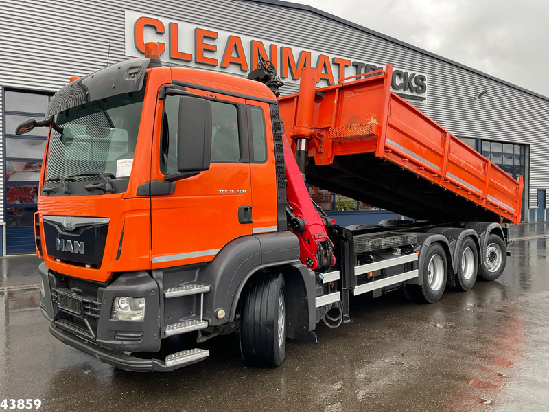 MAN TGS 35.400 8x4 Euro 6 Palfinger 17 Tonmeter Z-kraan - Самосвал камион, Камион с кран: снимка 3 MAN TGS 35.400 8x4 Euro 6 Palfinger 17 Tonmeter Z-kraan - Самосвал камион, Камион с кран: снимка 3