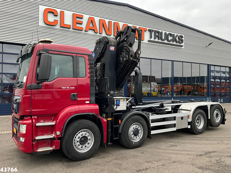 MAN TGS 35.480 8x4H Euro 6 HMF 40 Tonmeter laadkraan + Fly-Jib - Камион с кран: снимка 2 MAN TGS 35.480 8x4H Euro 6 HMF 40 Tonmeter laadkraan + Fly-Jib - Камион с кран: снимка 2