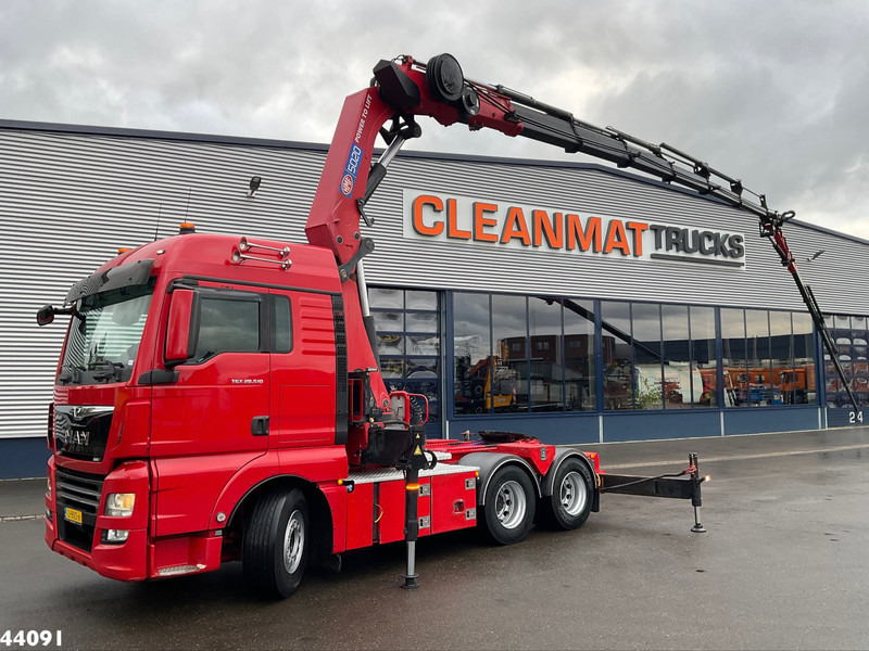 MAN TGX 28.510 HMF 50 Tonmeter laadkraan + Fly-Jib - Камион с кран: снимка 1 MAN TGX 28.510 HMF 50 Tonmeter laadkraan + Fly-Jib - Камион с кран: снимка 1