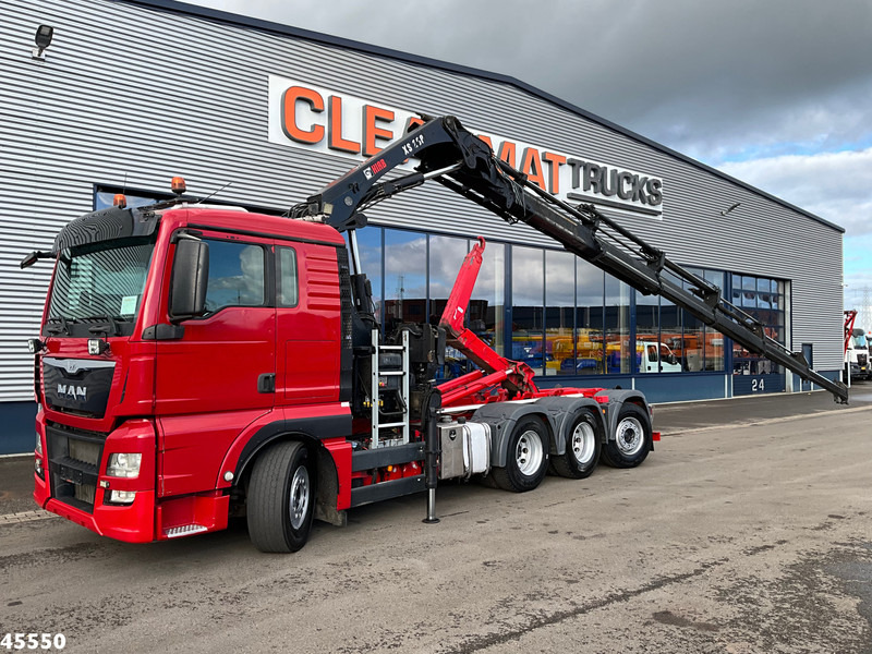 MAN TGX 35.480 8x4 Euro 6 Hiab 28 Tonmeter laadkraan - Мултилифт с кука камион, Камион с кран: снимка 1 MAN TGX 35.480 8x4 Euro 6 Hiab 28 Tonmeter laadkraan - Мултилифт с кука камион, Камион с кран: снимка 1