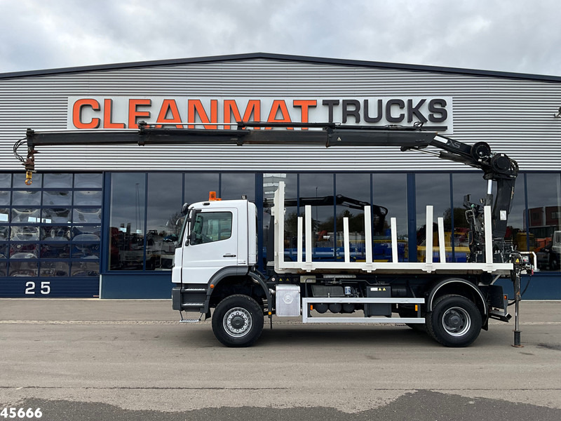 Mercedes-Benz AXOR 1929 4x4 VDL 14 Ton haakarmsysteem + Laadplateau met Hiab 14 Tonmeter laadkraan - Камион с кран: снимка 1 Mercedes-Benz AXOR 1929 4x4 VDL 14 Ton haakarmsysteem + Laadplateau met Hiab 14 Tonmeter laadkraan - Камион с кран: снимка 1