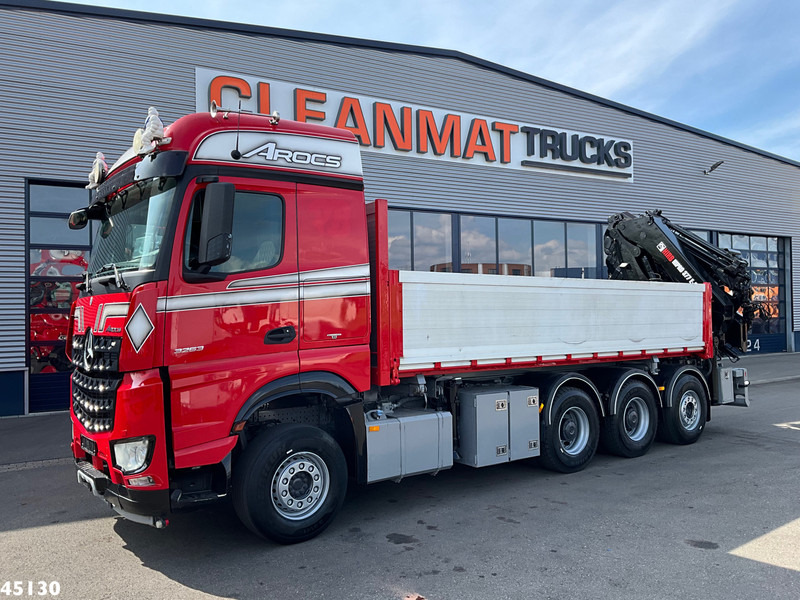 Mercedes-Benz Arocs 3263 8x4 Hiab 37 Tonmeter laadkraan + Fly-Jib - Самосвал камион, Камион с кран: снимка 4 Mercedes-Benz Arocs 3263 8x4 Hiab 37 Tonmeter laadkraan + Fly-Jib - Самосвал камион, Камион с кран: снимка 4