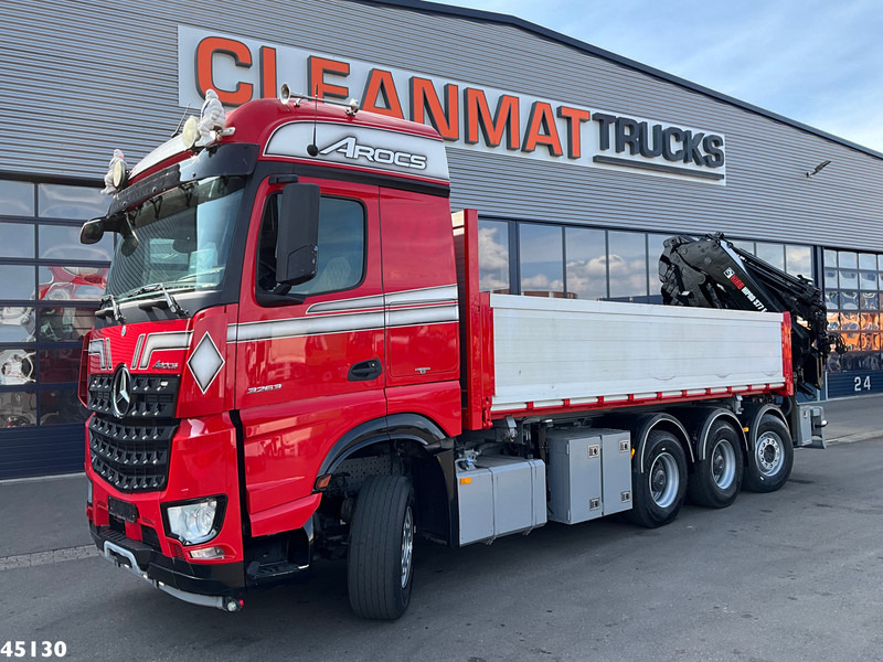 Mercedes-Benz Arocs 3263 8x4 Hiab 37 Tonmeter laadkraan + Fly-Jib - Самосвал камион, Камион с кран: снимка 3 Mercedes-Benz Arocs 3263 8x4 Hiab 37 Tonmeter laadkraan + Fly-Jib - Самосвал камион, Камион с кран: снимка 3
