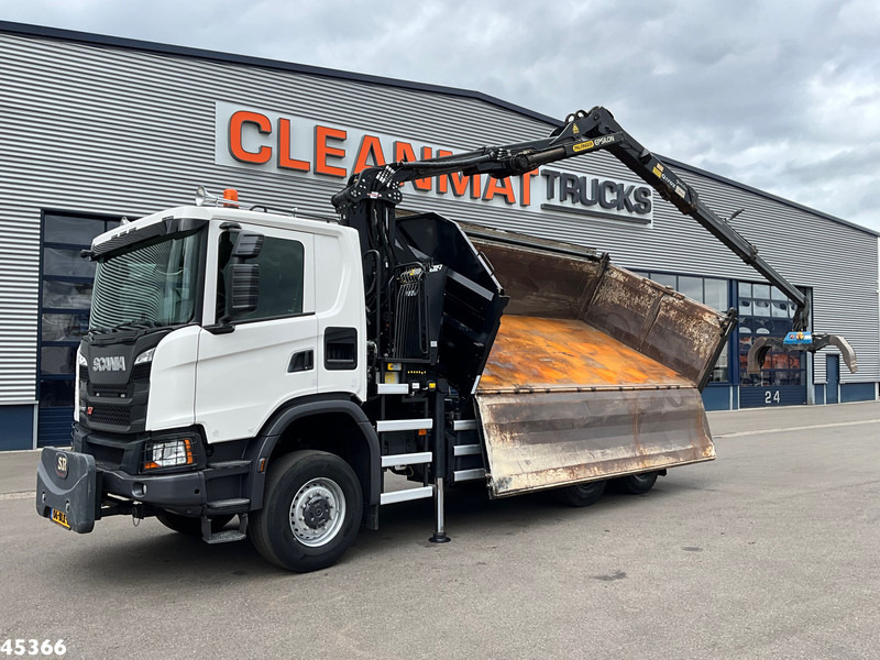Scania G 410 6x6 Euro 6 Palfinger 17 Tonmeter Z-kraan - Самосвал камион, Камион с кран: снимка 2 Scania G 410 6x6 Euro 6 Palfinger 17 Tonmeter Z-kraan - Самосвал камион, Камион с кран: снимка 2