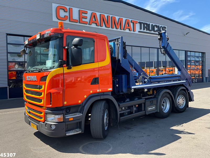 Scania G 440 6x2 Meiller 16 Tons portaalarmsysteem - Мултилифт за контейнери камион: снимка 1 Scania G 440 6x2 Meiller 16 Tons portaalarmsysteem - Мултилифт за контейнери камион: снимка 1