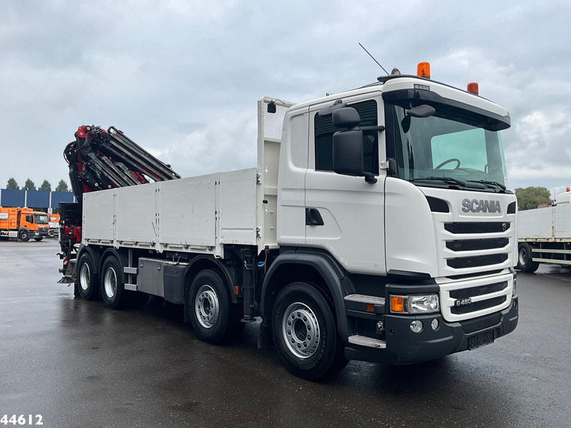 Scania G 450 8x4 Euro 6 Fassi 66 Tonmeter laadkraan + Fly-jib Just 176.555 Km! - Камион с кран: снимка 4 Scania G 450 8x4 Euro 6 Fassi 66 Tonmeter laadkraan + Fly-jib Just 176.555 Km! - Камион с кран: снимка 4
