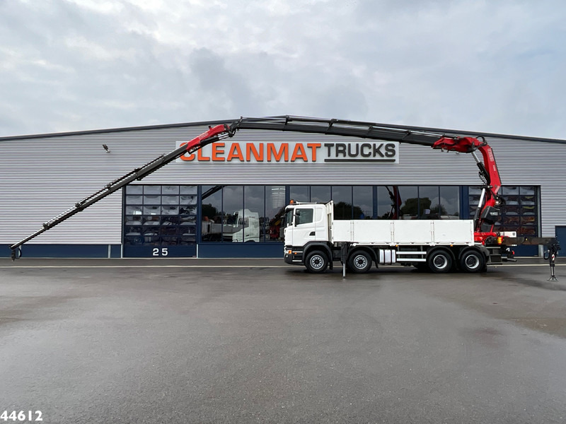 Scania G 450 8x4 Euro 6 Fassi 66 Tonmeter laadkraan + Fly-jib Just 176.555 Km! - Камион с кран: снимка 1 Scania G 450 8x4 Euro 6 Fassi 66 Tonmeter laadkraan + Fly-jib Just 176.555 Km! - Камион с кран: снимка 1