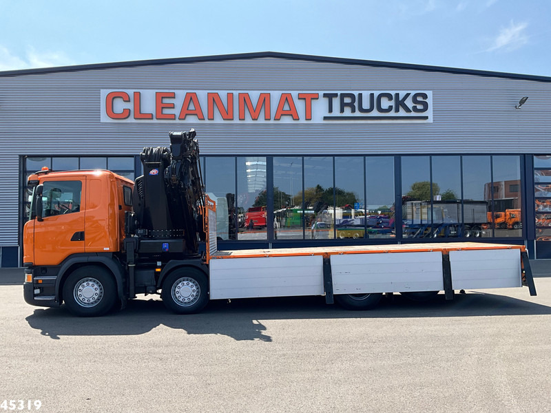 Scania G 450 Euro 6 HMF 60 Tonmeter laadkraan + Fly-Jib - Камион с кран: снимка 4 Scania G 450 Euro 6 HMF 60 Tonmeter laadkraan + Fly-Jib - Камион с кран: снимка 4