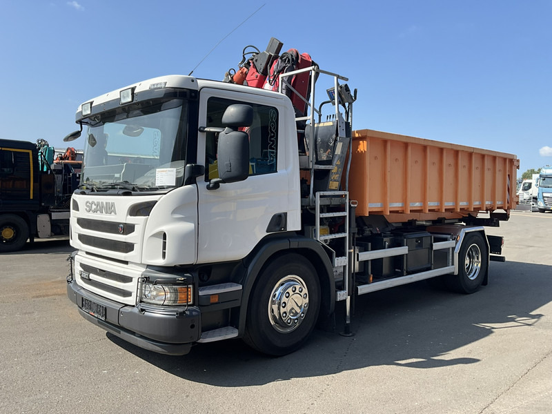 Scania P 320 HMF 12 Tonmeter Z-kraan + Kipper 11m³ - Самосвал камион, Камион с кран: снимка 3 Scania P 320 HMF 12 Tonmeter Z-kraan + Kipper 11m³ - Самосвал камион, Камион с кран: снимка 3