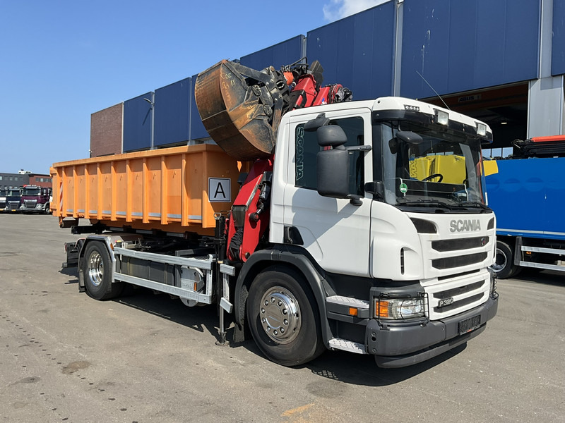 Scania P 320 HMF 12 Tonmeter Z-kraan + Kipper 11m³ - Самосвал камион, Камион с кран: снимка 5 Scania P 320 HMF 12 Tonmeter Z-kraan + Kipper 11m³ - Самосвал камион, Камион с кран: снимка 5