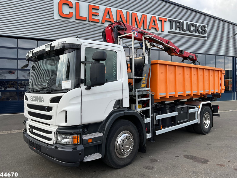 Scania P 320 HMF 12 Tonmeter Z-kraan + Kipper 11m³ - Самосвал камион, Камион с кран: снимка 2 Scania P 320 HMF 12 Tonmeter Z-kraan + Kipper 11m³ - Самосвал камион, Камион с кран: снимка 2