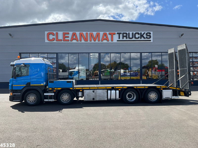 Scania P 410 8x2 Euro 6 Retarder Autotransporter met hydraulische oprijrampen - Автовоз камион: снимка 2 Scania P 410 8x2 Euro 6 Retarder Autotransporter met hydraulische oprijrampen - Автовоз камион: снимка 2