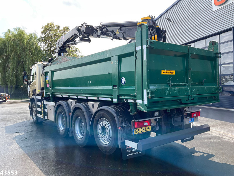 Scania P 410 8x4 Euro 6 HMF 18 Tonmeter laadkraan - Самосвал камион, Камион с кран: снимка 2 Scania P 410 8x4 Euro 6 HMF 18 Tonmeter laadkraan - Самосвал камион, Камион с кран: снимка 2