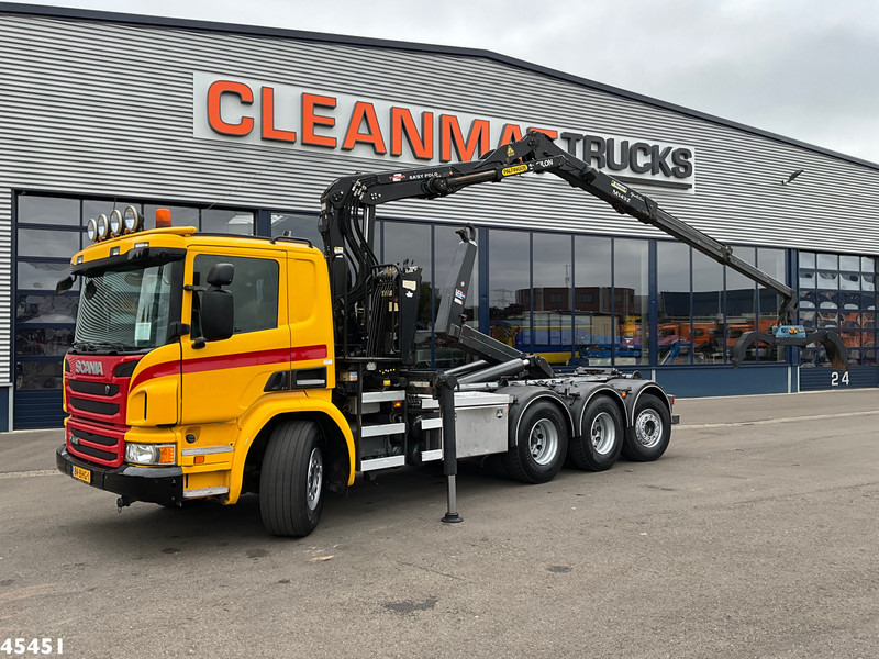 Scania P 410 8x4 Euro 6 Palfinger 14 Tonmeter Z-kraan - Мултилифт с кука камион, Камион с кран: снимка 1 Scania P 410 8x4 Euro 6 Palfinger 14 Tonmeter Z-kraan - Мултилифт с кука камион, Камион с кран: снимка 1