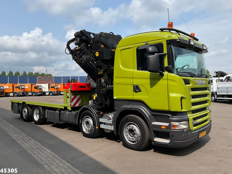 Scania R 420 8x2 manual Palfinger 85 Tonmeter laadkraan + Fly-Jib - Камион с кран: снимка 4 Scania R 420 8x2 manual Palfinger 85 Tonmeter laadkraan + Fly-Jib - Камион с кран: снимка 4