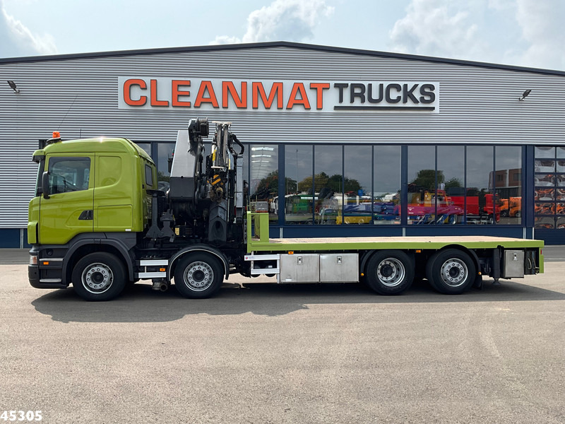 Scania R 420 8x2 manual Palfinger 85 Tonmeter laadkraan + Fly-Jib - Камион с кран: снимка 3 Scania R 420 8x2 manual Palfinger 85 Tonmeter laadkraan + Fly-Jib - Камион с кран: снимка 3
