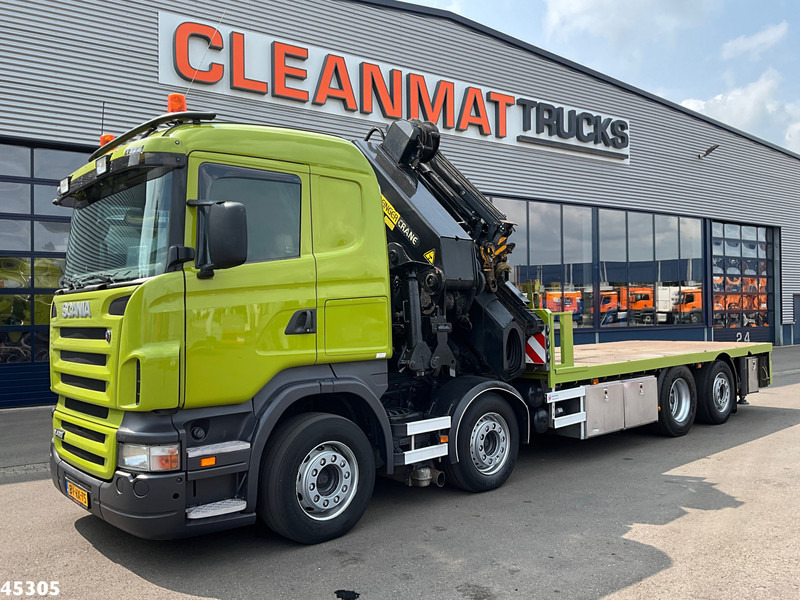 Scania R 420 8x2 manual Palfinger 85 Tonmeter laadkraan + Fly-Jib - Камион с кран: снимка 2 Scania R 420 8x2 manual Palfinger 85 Tonmeter laadkraan + Fly-Jib - Камион с кран: снимка 2