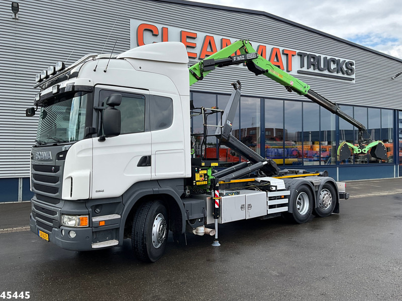 Scania R 440 Euro 6 Retarder Fassi 16 Tonmeter Z-kraan (bouwjaar 2018) - Мултилифт с кука камион, Камион с кран: снимка 1 Scania R 440 Euro 6 Retarder Fassi 16 Tonmeter Z-kraan (bouwjaar 2018) - Мултилифт с кука камион, Камион с кран: снимка 1