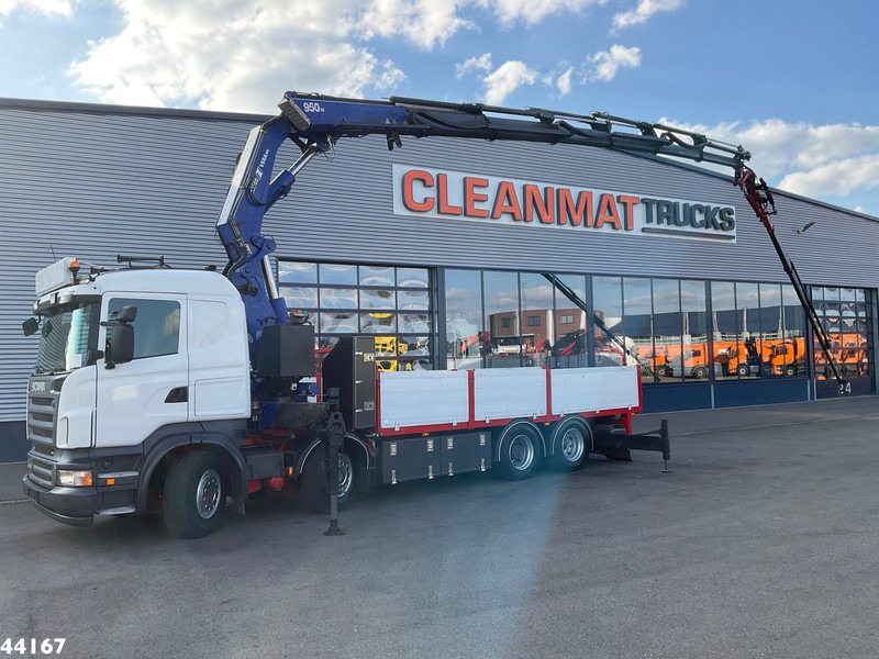 Scania R 480 Amco Veba 95 Tometer laadkraan + Fly-Jib - Камион с кран: снимка 1 Scania R 480 Amco Veba 95 Tometer laadkraan + Fly-Jib - Камион с кран: снимка 1