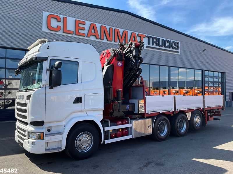 Scania R 490 8x4 Euro 6 Retarder HMF 60 Tonmeter laadkraan + Fly-Jib - Камион с кран: снимка 2 Scania R 490 8x4 Euro 6 Retarder HMF 60 Tonmeter laadkraan + Fly-Jib - Камион с кран: снимка 2