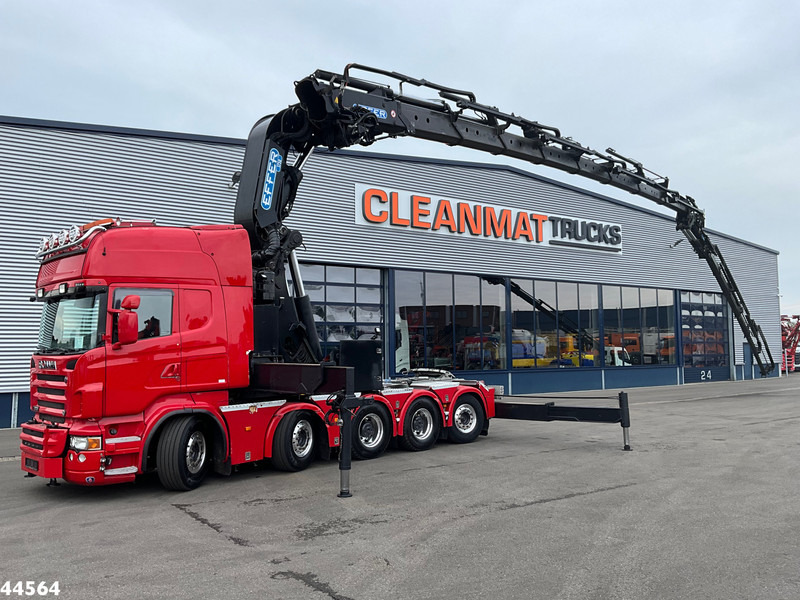 Scania R 620 10x4 V8 Retarder Effer 175 Tonmeter laadkraan + Fly-Jib Just 170.527 km! - Камион с кран: снимка 5 Scania R 620 10x4 V8 Retarder Effer 175 Tonmeter laadkraan + Fly-Jib Just 170.527 km! - Камион с кран: снимка 5