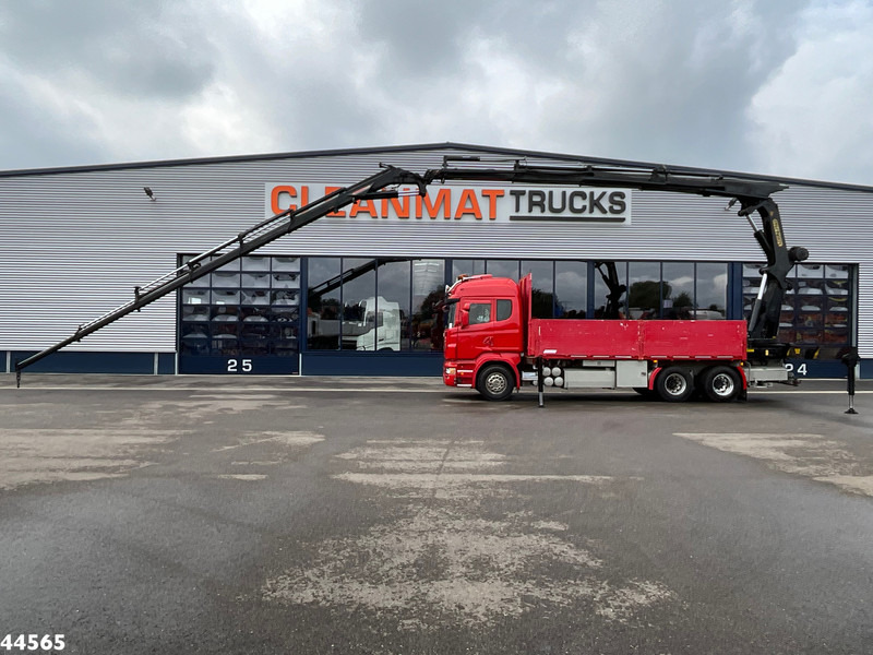 Scania R 620 V8 6x4 Palfinger 44 Tonmeter laadkraan + Fly-Jib - Камион с кран: снимка 1 Scania R 620 V8 6x4 Palfinger 44 Tonmeter laadkraan + Fly-Jib - Камион с кран: снимка 1