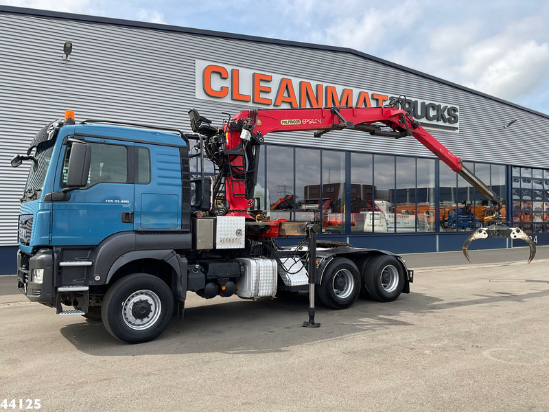 MAN TGS 33.480 6x6 Euro 6 Palfinger 27 Tonmeter boomkraan - Влекач: снимка 1 MAN TGS 33.480 6x6 Euro 6 Palfinger 27 Tonmeter boomkraan - Влекач: снимка 1