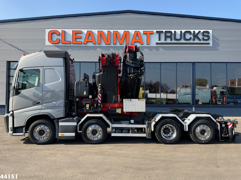 Камион с кран Volvo FH 540 Fassi 165 Tonmeter laadkraan + Fly-Jib Just 104.869 km!: снимка 7