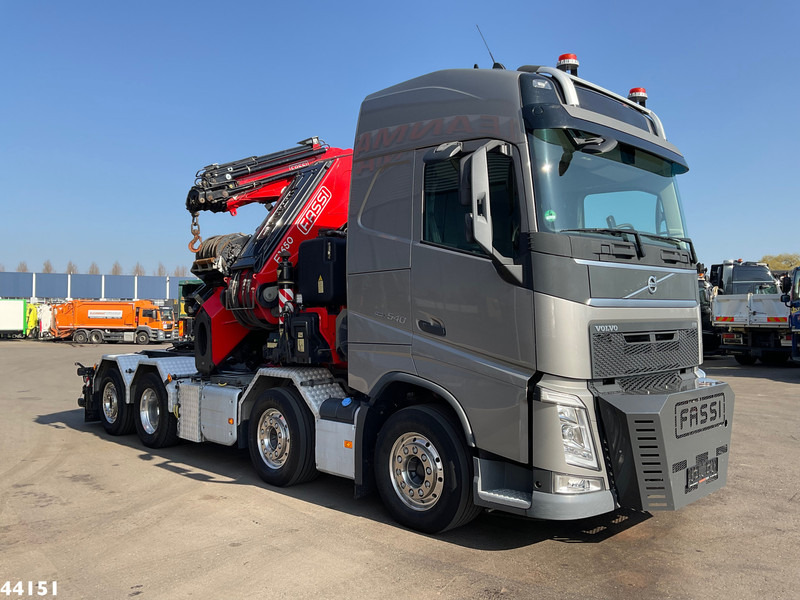 Камион с кран Volvo FH 540 Fassi 165 Tonmeter laadkraan + Fly-Jib Just 104.869 km!: снимка 9