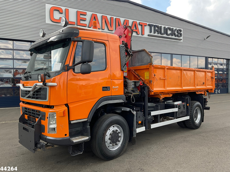 Volvo FM 340 4x4 Palfinger 10 Tonmeter laadkraan Manual Full steel - Самосвал камион, Камион с кран: снимка 2 Volvo FM 340 4x4 Palfinger 10 Tonmeter laadkraan Manual Full steel - Самосвал камион, Камион с кран: снимка 2