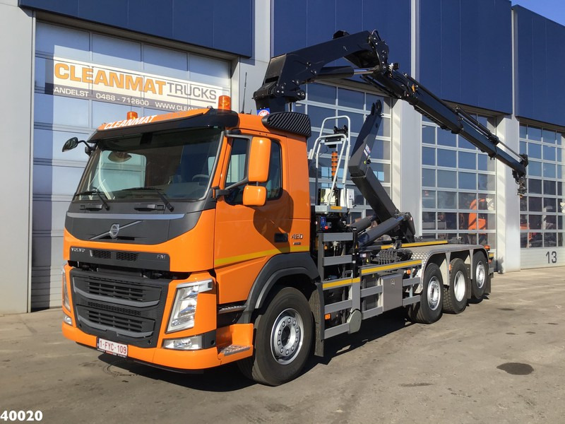 Volvo FM 420 8x2 HMF 28 ton/meter laadkraan Welvaarts weighing system - Мултилифт с кука камион, Камион с кран: снимка 1 Volvo FM 420 8x2 HMF 28 ton/meter laadkraan Welvaarts weighing system - Мултилифт с кука камион, Камион с кран: снимка 1