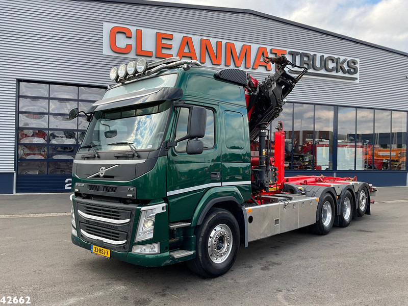 Мултилифт с кука камион, Камион с кран Volvo FM 460 8x4 TRIDEM Euro 6 32 Tonmeter laadkraan: снимка 6